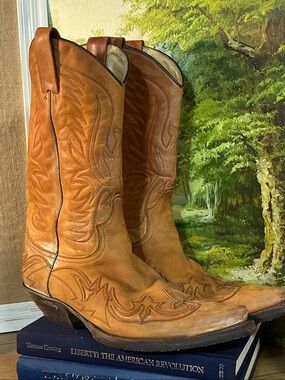 Sendra Tan Leather Women's Western Cowboy Boots